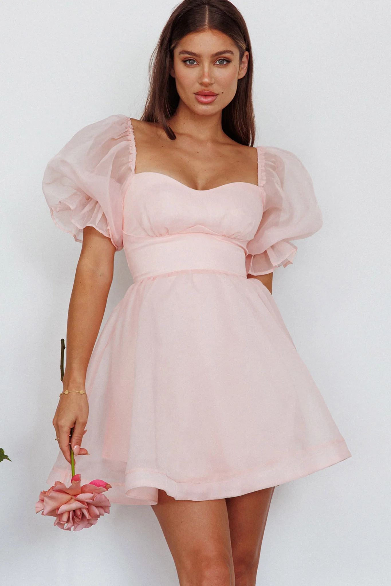 11081-i-ve-got-sunshine-puff-sleeve-mini-dress-blush-10.webp I've Got Sunshine Puff Sleeve Mini Dress Blush