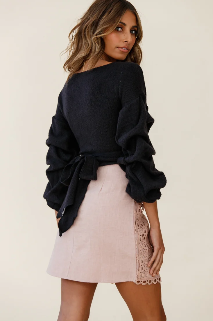 14012-morais-ruched-sleeve-sweater-crop-top-navy-3.webp Morais Ruched Sleeve Sweater Crop Top Navy