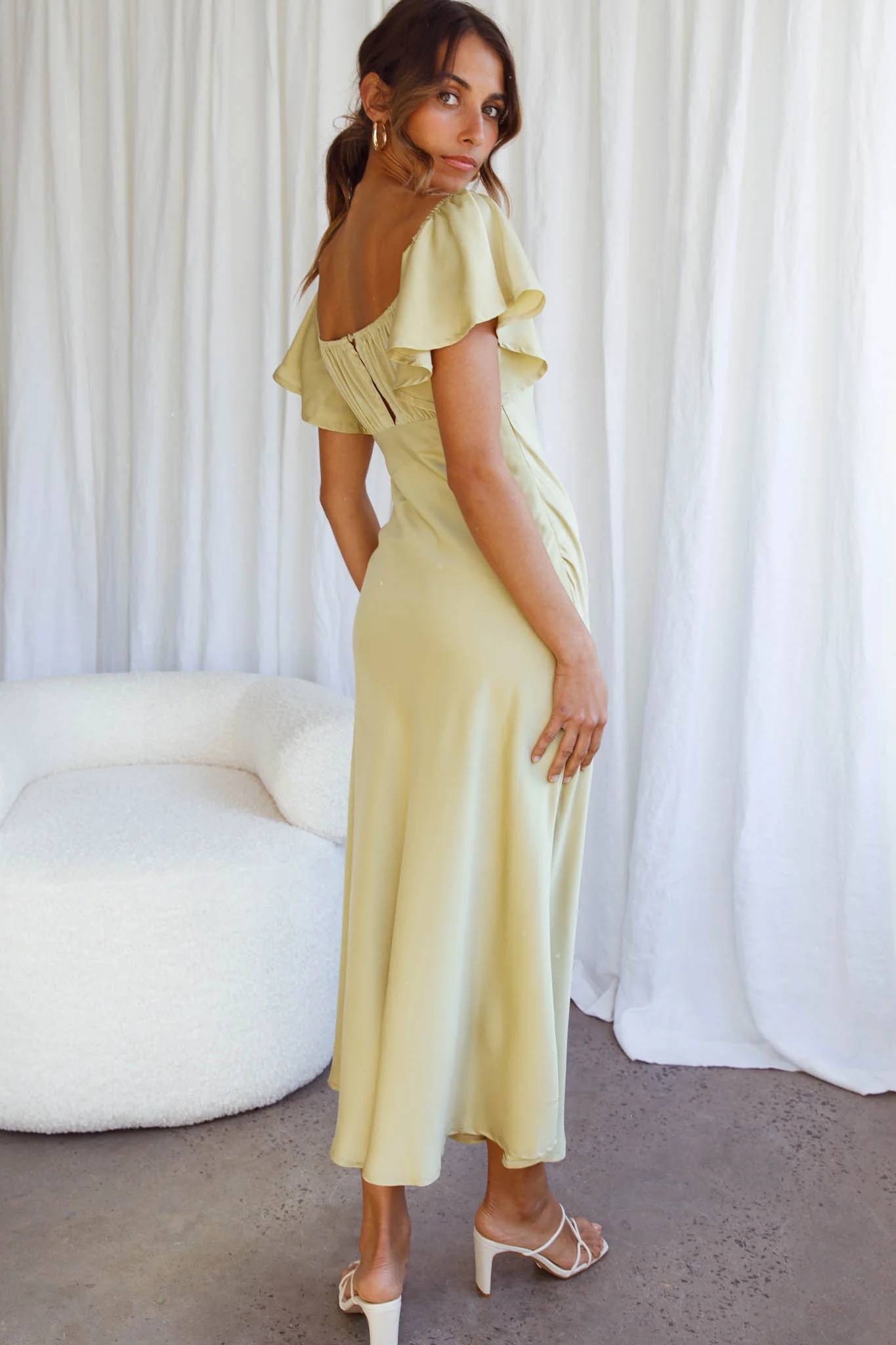 18123-park-avenue-flutter-sleeve-side-split-midi-dress-matcha-5.webp Park Avenue Flutter Sleeve Side Split Midi Dress Matcha
