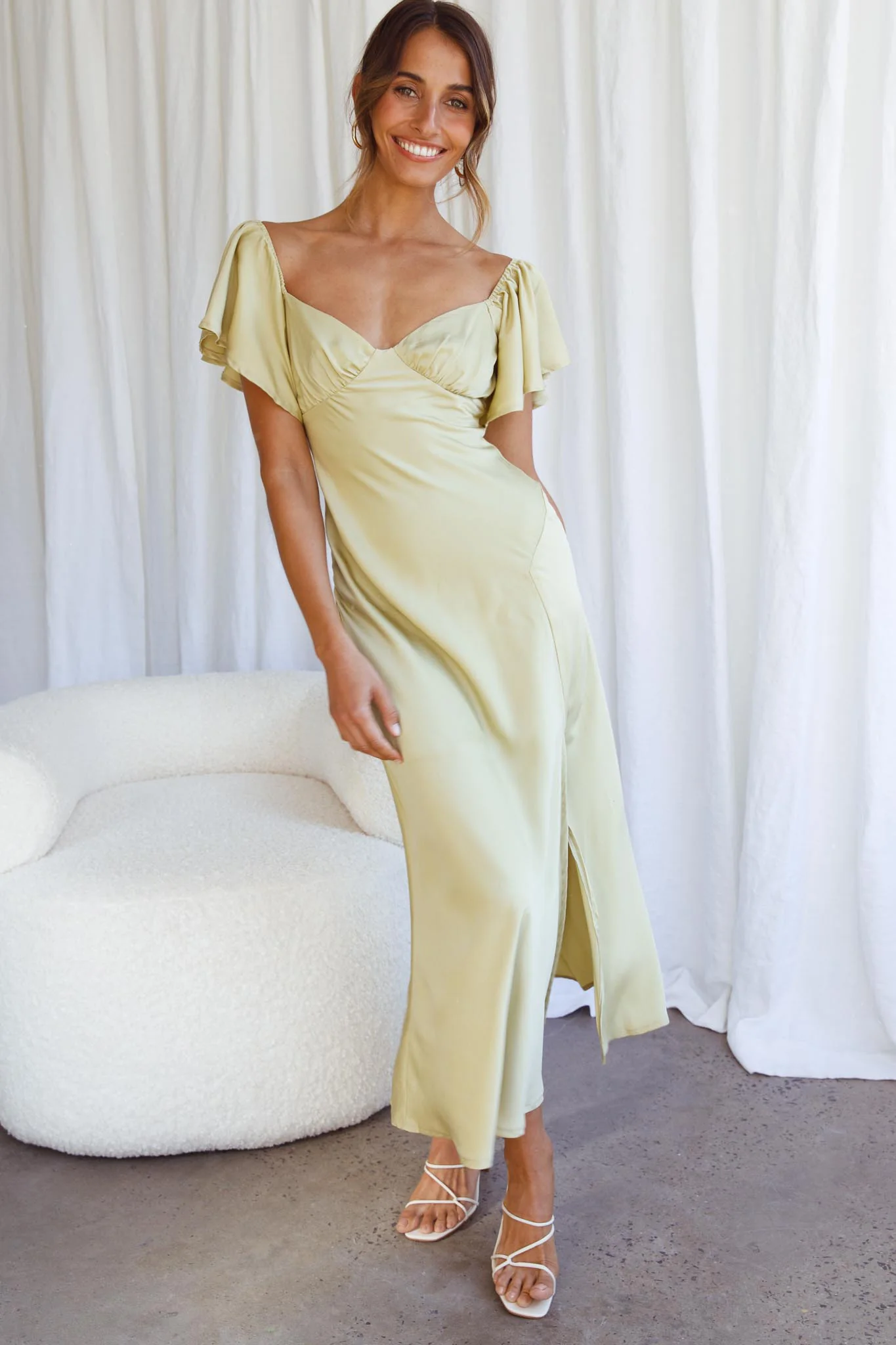 18123-park-avenue-flutter-sleeve-side-split-midi-dress-matcha-6.webp Park Avenue Flutter Sleeve Side Split Midi Dress Matcha