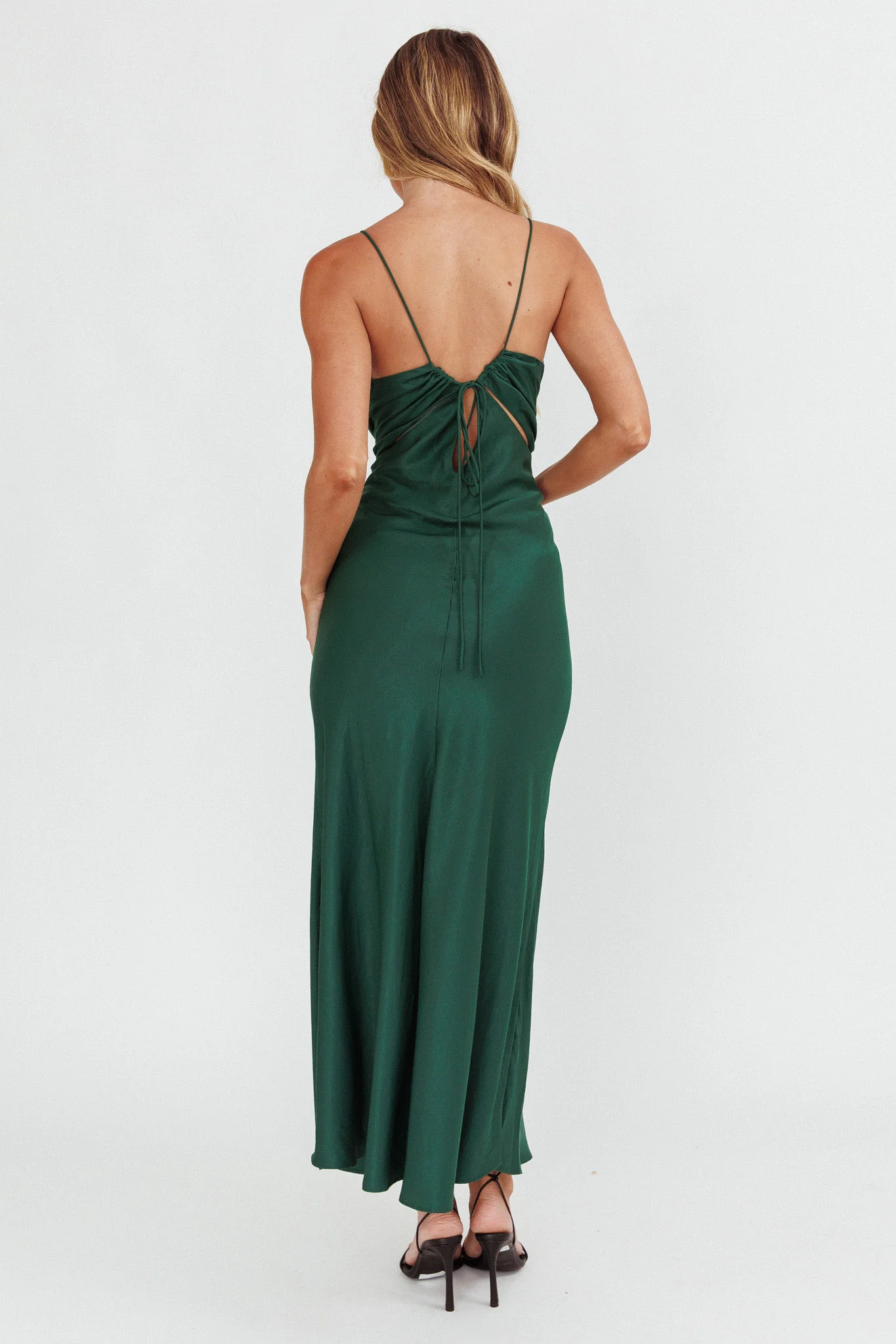 Casa Nova Cut-Out String Dress Emerald - Selfie Leslie