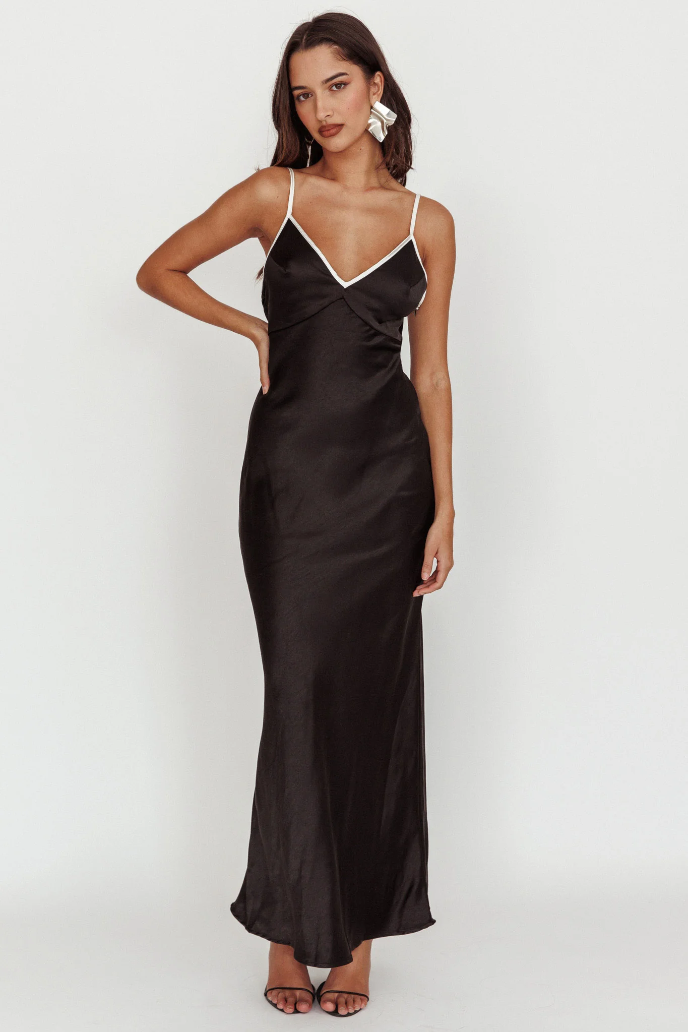 maxi black dress long sleeves Cosmos Asymmetric Long-Sleeve Split – Club L London SKU:B6691-654-303 Black Lace High Neck black short dress homecoming