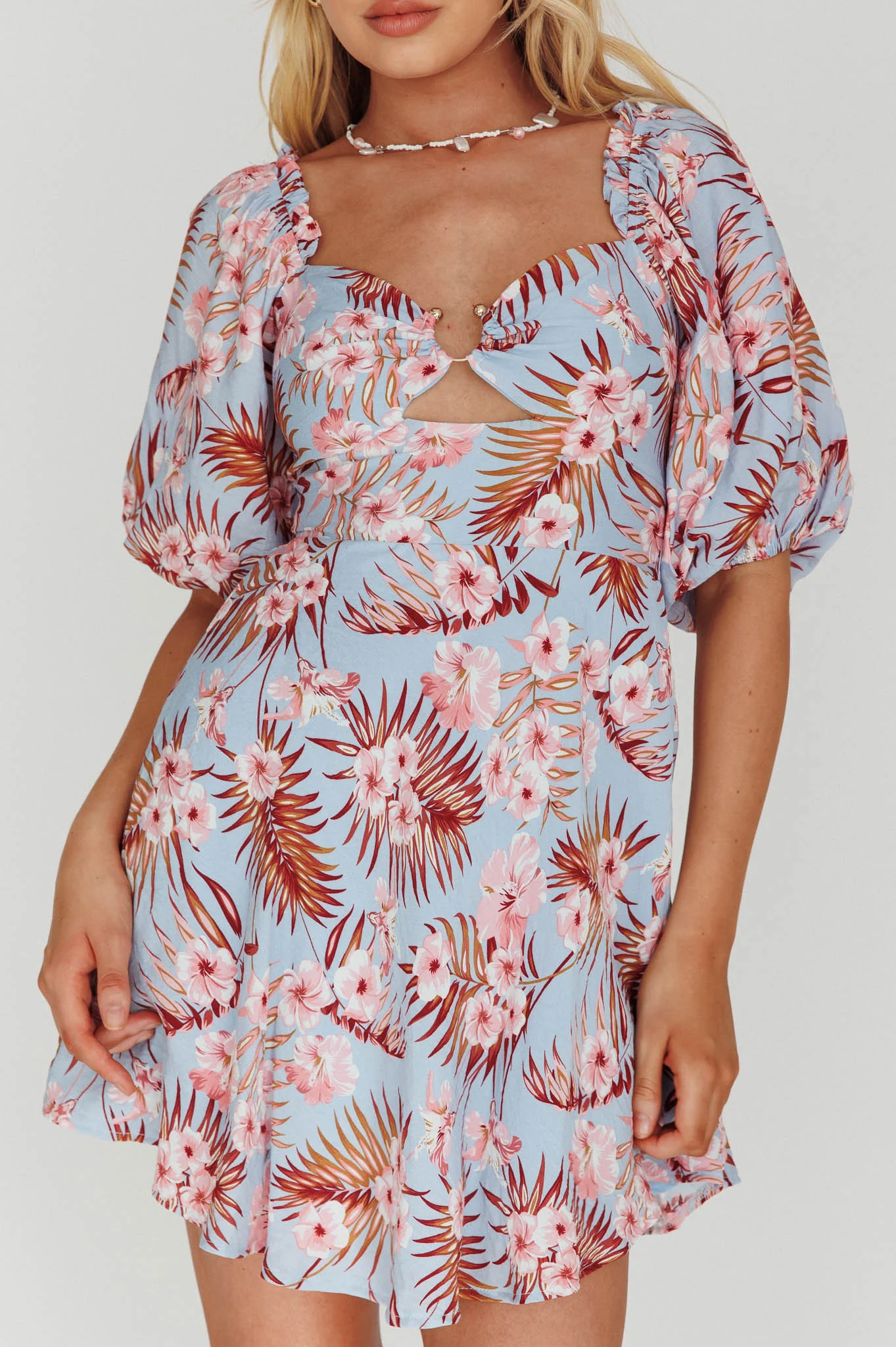 6446-alpha-cut-out-bodice-mini-dress-floral-blue-4.webp Alpha Cut-Out Bodice Mini Dress Floral Blue