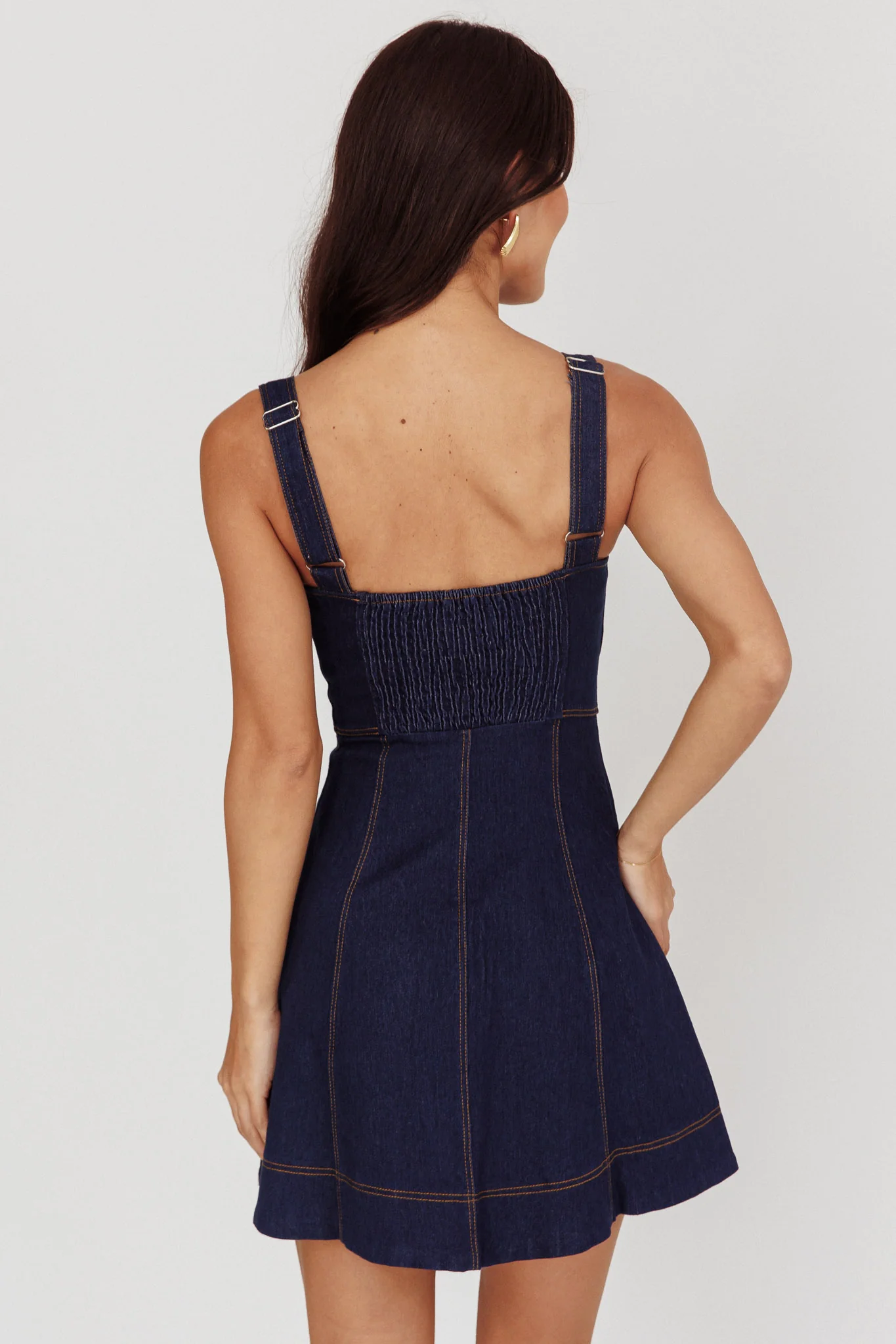 6776-erza-a-line-mini-dress-blue-denim-2.webp Erza A-line Mini Dress Blue Denim